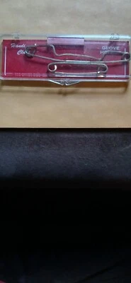 Винтажный латунный мужской застежки перчатки держатель w/чехол - очень изящный! - Изображение 1 из 4