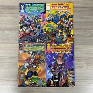 CYBER FORCE 1-4 COMIC BOOKS IMAGE COMICS #1, 2, 3, 4 SOFTCOVER 1992 1993 - Picture 1 of 2