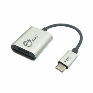 SIIG USB Type C 2-in-1 Card Reader for SD & Micro - 5Gbps Data Transfer Rate