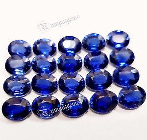 75 carati 20 pezzi di zaffiro blu di forma ovale naturale dalla Thailandia,...