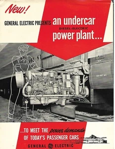 Rail Brochure - GE General Electric - Undercar Power Plant - c1952 (RB55) - Picture 1 of 1