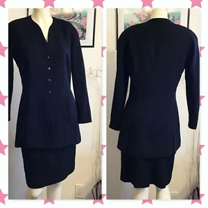 TAHARI ASL BLACK SKIRT SUIT & JACKET - Picture 1 of 9