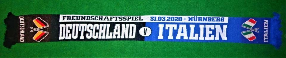 DEUTSCHLAND - Italien Schal + Nürnberg +  Spielschal 2020 BRD Germany NEU ITA - Bild 1 von 1