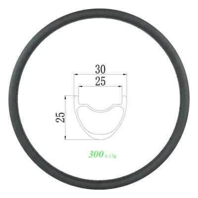 650B MTB XC SL Bike Tubeless Carbon Rim Clincher Hookless Wheel 24-36 Holes - Image 1 of 4