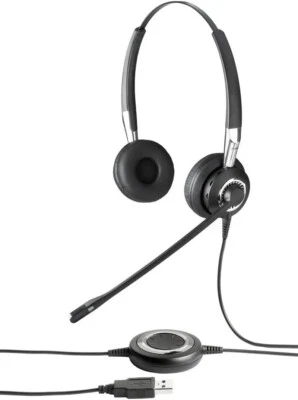 Jabra BiZ 2400 Duo MS Stereo Lync Optimized Computer USB Headset for Softphones - Image 1 of 3