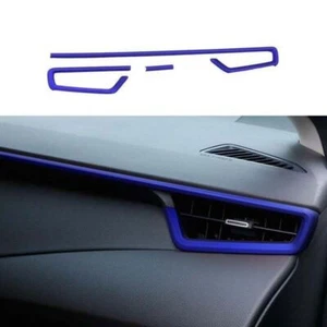 For Toyota Corolla Cross 2022-2023 Middle Console Dashboard 3pcs Strip Trim Blue - Picture 1 of 6