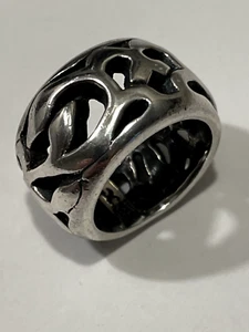 Schwerer Sterling Silber Ring - Claudia Agudelo ExEx florales Design - Bild 1 von 4