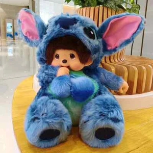 1 Stück Cartoon Stitch Suit Plüschpuppe Kawaii weiche Plüschpuppe Spielzeug für Kinder 20 cm - Bild 1 von 2