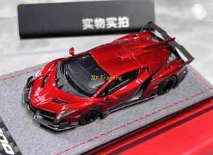 ZD DMH 1:64 rot Veneno Super Racing Sport Modell Diecast Resin Auto BN - Bild 1 von 11