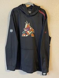 Men’s 3XL NWT Arizona Coyotes Fanatics Authentic Pro Logo Pullover Hoodie Black - Picture 1 of 9