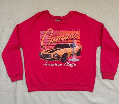Unisex General Motors Camaro Z28 Red Sweatshirt Size Large - Изображение 1 из 4