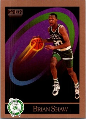 1990 Brian Shaw SkyBox Basketball #23 Boston Celtics - Image 1 of 2