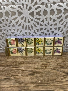 2 Vintage English BATH CUBES Sels De Bain Unopened BOX Set of 6 Each EXC! - Picture 1 of 2