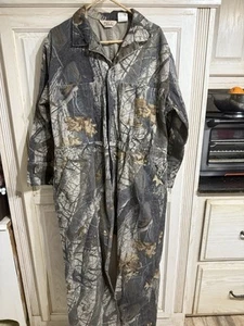 Vtg Walls Advantage Camo Hunting Coveralls Not Insulated Men’s XL Short Hardwood - Picture 1 of 8