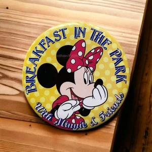 Disney Breakfast in the Park Restaurant Minnie & Friends Disneyland Pin Button - Picture 1 of 1