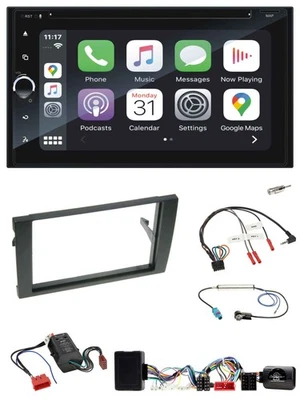 Blaupunkt DAB Lenkrad TMC Bluetooth USB 2DIN Navigation für Audi A4 2001-2008 Vo - Bild 1 von 4