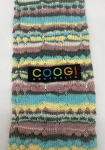 Coogi Australia Tie Necktie Square Knit Cotton Multicolor Italy 53.25 x 3.25” - Picture 1 of 6