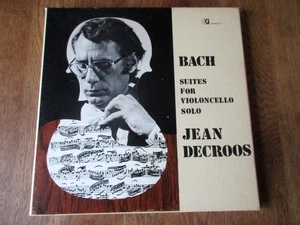 Bach - The 6 Cello Suites / Jean Decroos / CRI 180460/1/2 / Ed1 3LP 1979 NM/NM- - Picture 1 of 4