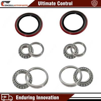 6x Front Wheel Bearing and Race Set & Seal Kit Assembly For 75-96 Ford F-150 RWD Foto 1 de 4