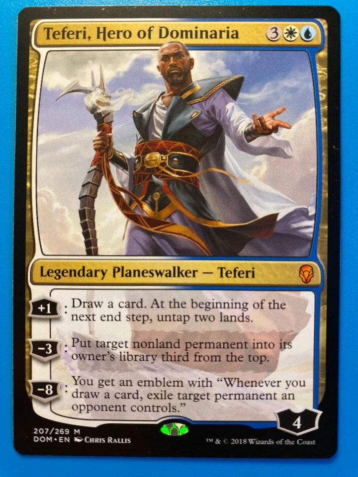 MTG 1x Teferi, Hero of Dominaria # 207 Dominaria Magic the Gathering Card x1 NM - Image 1 of 1