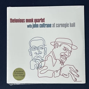 THELONIOUS MONK/JOHN COLTRANE AT CARNEGIE HALL CLEAR VINYL 2-LP SET NEW MINT! - Picture 1 of 20