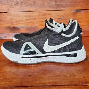 Nike PG 4 TB Basketball Shoes Men 10.5 Black White Air Strobel CK5828-002 - Picture 1 of 7