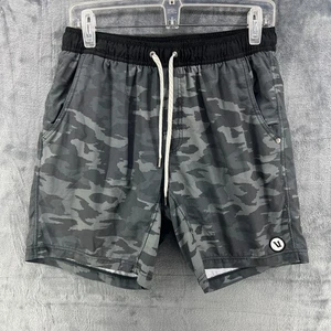 Vuori Kore Shorts Herren Medium grau Camouflage gefüttert Performance Active Workout V302 - Bild 1 von 14
