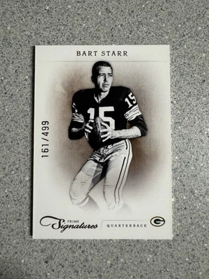 2012 Panini Prime Signatures Football - Bart Starr /499 #11 - Green Bay Packers - Image 1 of 2