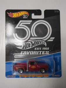 HOT WHEELS 2018 50TH FAVORITES '78 DODGE LI'L RED EXPRESS TRUCK REAL RIDERS 7/10 - Picture 1 of 6