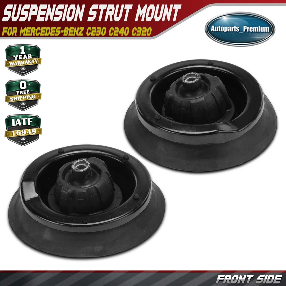 Suporte de apoio de suspensão dianteiro 2 peças LH e RH para Mercedes-Benz C230 C240 C320 CLK350 CLK550 - Imagem 1 de 4
