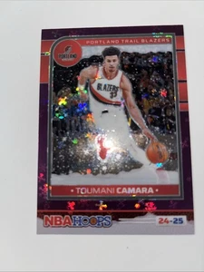 2024 Panini NBA Hoops #196 Toumani Camara Winter Purple Prizms Premium - Bild 1 von 2