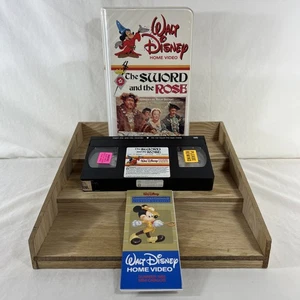 Walt Disney The Sword and the Rose Home Video Vintage VHS Clamshell - Picture 1 of 12