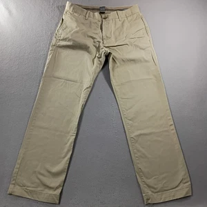 Gap Khakis Classic Fit Flat Front Beige Chino Pants Mens Size 32x30 - Picture 1 of 8