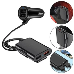 USB Vehicle Charger 4 Ports Great for Charging Multiple Devices Simultaneously - Zdjęcie 1 z 12