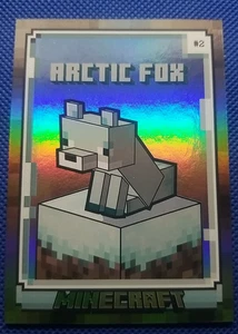 2024 Panini Minecraft Arctic Fox Holo Foil RARE Numbered CARD #389/475 - Picture 1 of 2