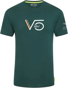 Official Aston Martin Green Mens Sebastian Vettel T-Shirt - Picture 1 of 4