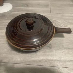 MCM MARCREST MCR2 Daisy & Dot Brown Glazed Stoneware Serving Bowls & Casseroles - Picture 1 of 6