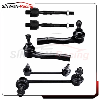6x Front Tie Rod End Sway Bar End Link Fit For 2003 04 05 06 07-2008 Mazda 6 - Image 1 of 4