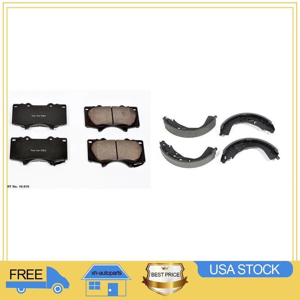 Pastillas de freno delanteras de cerámica y zapatas de freno traseras para Toyota Tundra XH 2003-2005 2006 Foto 1 de 2