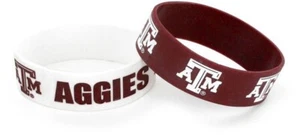 Pulsera ancha Texas A&M (paquete de 2) coleccionables/recuerdos - Imagen 1 de 1