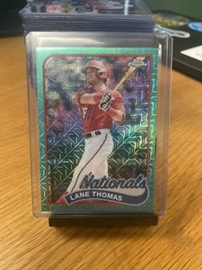 2024 Topps Series 2 Lane Thomas Chrome Aqua /199 Nationals #2T89C-79 - Bild 1 von 2