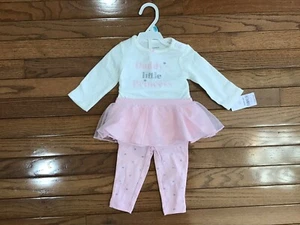 New Carters Girl 2-piece “Daddy’s Little Princess” Set w/Tutu, Size 6 M (T12-19) - Picture 1 of 6