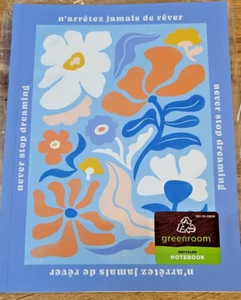 Never Stop Dreaming Floral blau recycelt 3er-Pack Jrnl 9 Zoll x 7 Zoll 3er-Pack Zeitschriften - Bild 1 von 4
