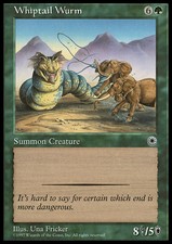 Magic the Gathering MTG Whiptail Wurm (192) Portal   LP