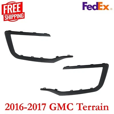Fits GMC Terrain Bumper Trims For 2016-2017 Front Left & Right Side Set 2pc - Image 1 of 4