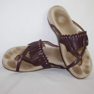 Birkenstock Tatami 38NL7 M5 Nisha Sandals Slide Toe Loop Shoes Violett Slip On - Picture 1 of 9