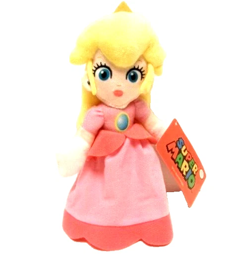 Super Mario Princess Peach Plush Toy 8" New with Tag - Image 1 of 1