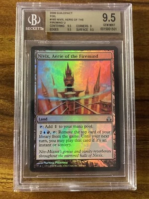 MTG✨NIVIX, AERIE OF THE FIREMIND FOIL✨Guildpact BGS 9.5 GEM MINT UCMN Land 2006 - Image 1 of 4