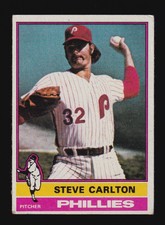 1976 TOPPS BASEBALL SET 355 STEVE CARLTON PHILADELPHIA PHILLIES VG-EX 88