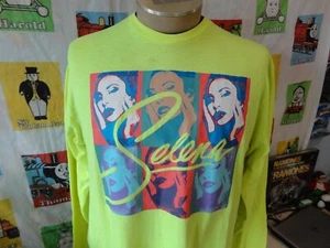 Selena Quintanilla the queen neongelb langarm T-Shirt L - Bild 1 von 5